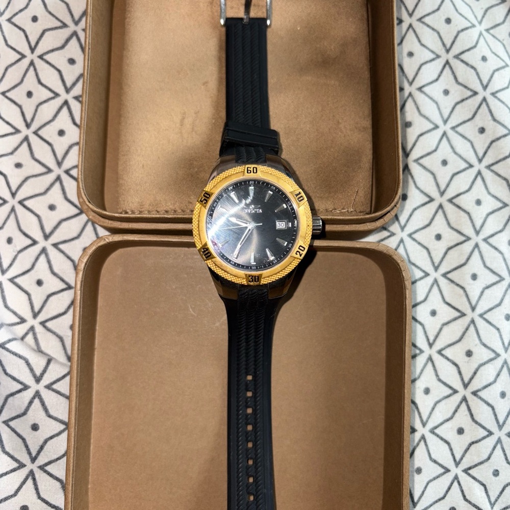 Invicta Women's Watch with Gold and Black Accents